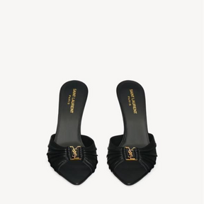 Saint Laurent Tribute Wedge Mule Sandals