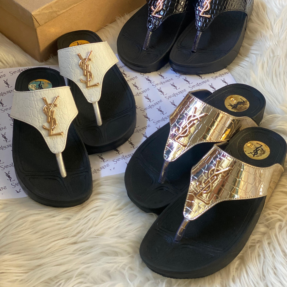 YSL SOFT FLIP FLOP