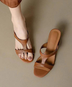 Hermes block heels