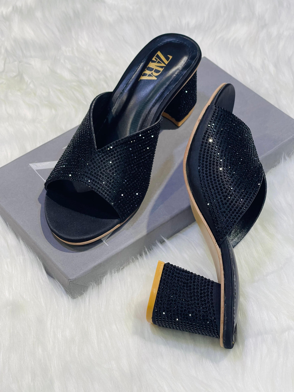 Zara block heels