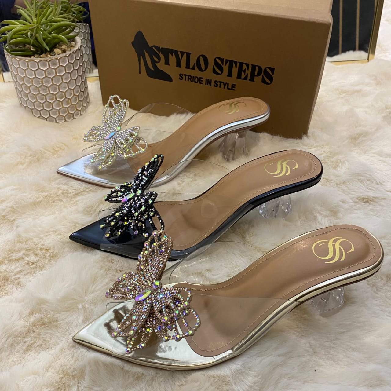 Butterfly heels