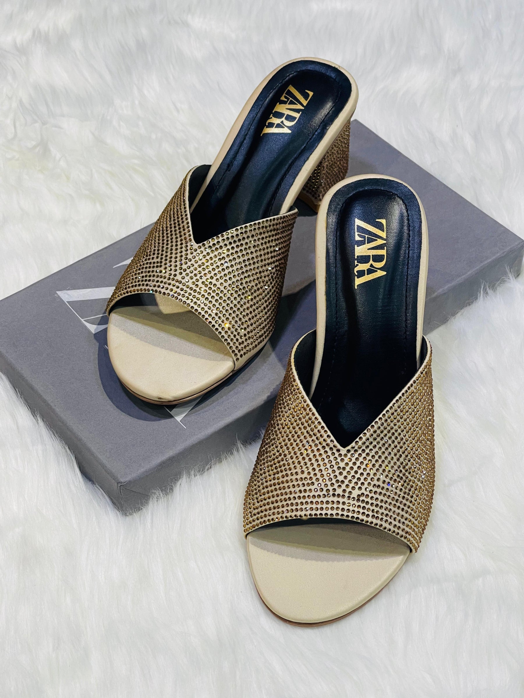 Zara block heels