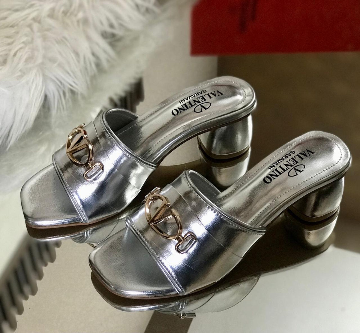 Valentino block heels