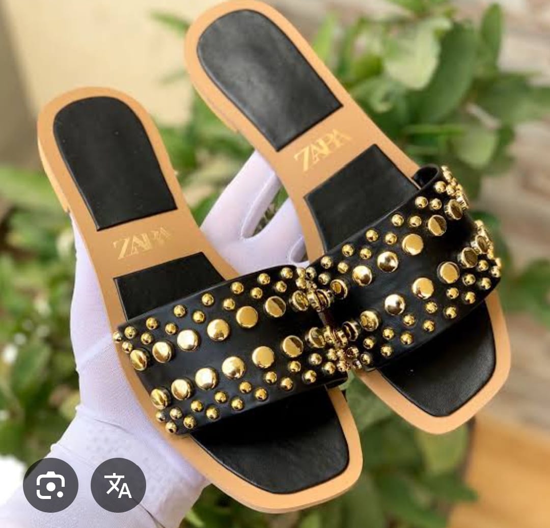 Zara studded slides