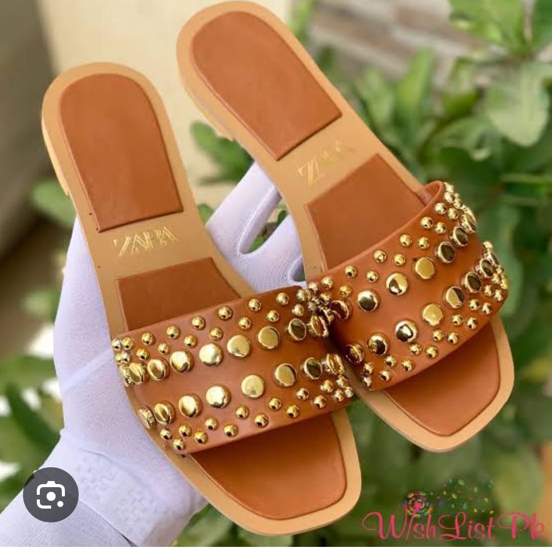 Zara studded slides