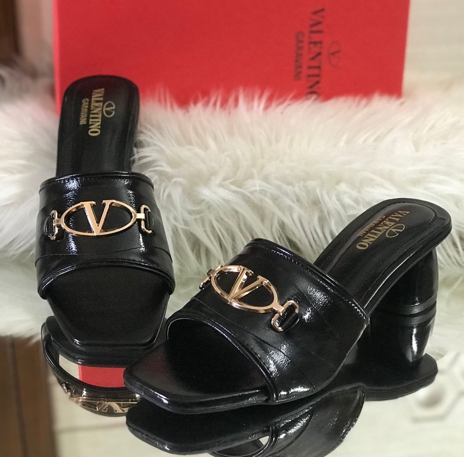 Valentino block heels